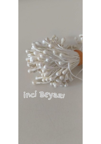 Beyaz Çiçek Poleni | 40’lı Paket | Dıy & Hobi Malzemeleri