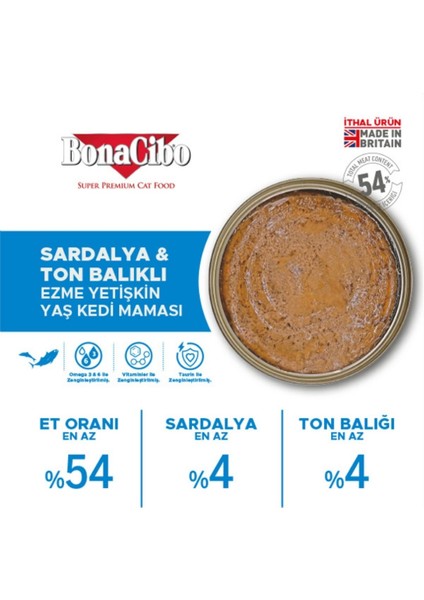 Kedi Yaş Mama Sardalya ve Ton Balıklı 6 x 400 gr fırsatları