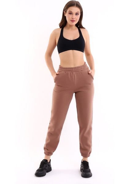 Sütlü Kahve Joger 3 Iplik Eşofman Altı Içi Şardonlu Ideal Kalınlıkda fiyatları