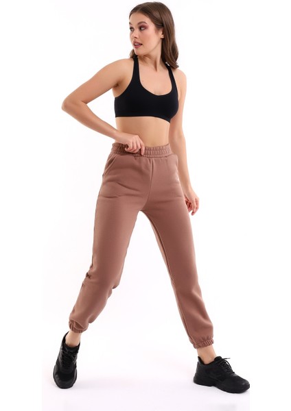 Sütlü Kahve Joger 3 Iplik Eşofman Altı Içi Şardonlu Ideal Kalınlıkda modelleri