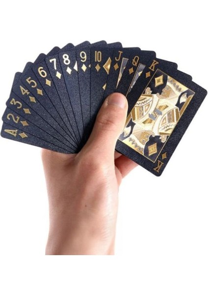 Siyah Iskambil Kağıdı Plastik Su Geçirmez Oyun Kağıdı CIN381SY indirimleri