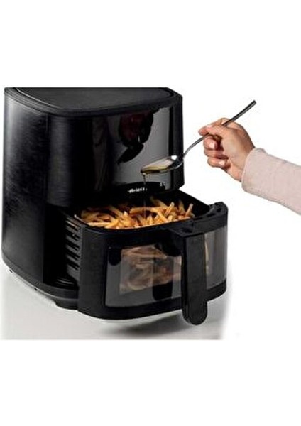 Airfryer 6L Paslanmaz Çelik Yağsız Pişirme LED Ekranlı 1050 W Kapasiteli Fritöz