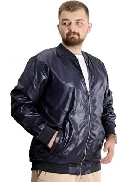 Erkek Kolej Mont Lacivert Fermuarlı Mevsimlik İnce Kumaş 2022 Sonbahar-Kış