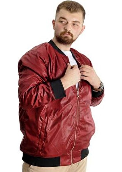 Erkek Mont Fermuarlı Bordo Renk Jesica Modeli 2022 Sonbahar-Kış Sezonu İçin fırsatları