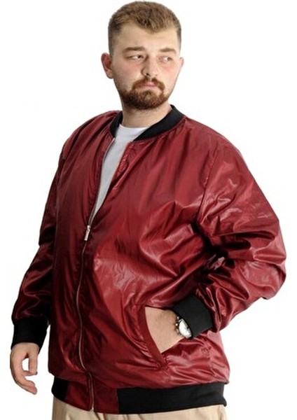 Erkek Mont Fermuarlı Bordo Renk Jesica Modeli 2022 Sonbahar-Kış Sezonu İçin