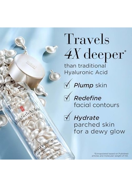 Elizabeth Arden Hyaluronic Acid Ceramide Capsules Hydra-Plumping Serum, 90 Adet fiyatları