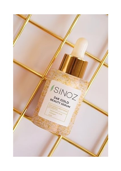 Sinoz 24K Altın Parçacıklı Hyaluronik Asit Içeren Kırışıklık Karşıtı Kolajen Cilt Bakım Serum 30 ml modelleri
