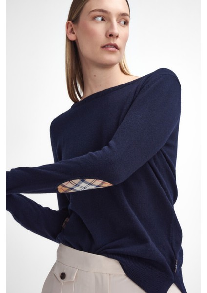 Pendle Crew Triko Kazak NY78 Navy/hessian Tartan