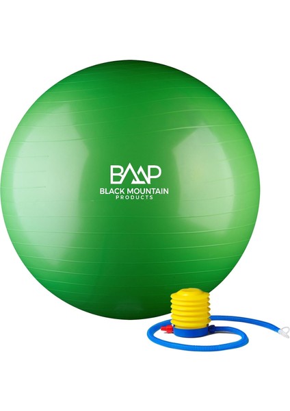 Luftfahrqualitaet Statik Kalınlık Egzersiz Sağlamlık Ball Pompa 75 cm Yeşil
