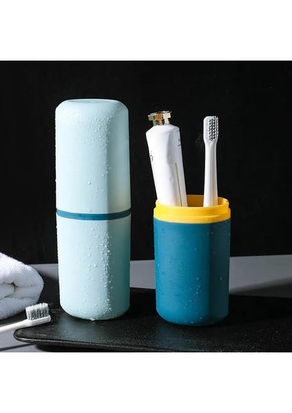 Yunhan Taşınabilir Seyahat Tipi Aksesuar Taşıma Kabı Gözlük Diş Macunu Diş Fırçası Saklama Kutusu,valiz Tipi (Beyaz) modelleri