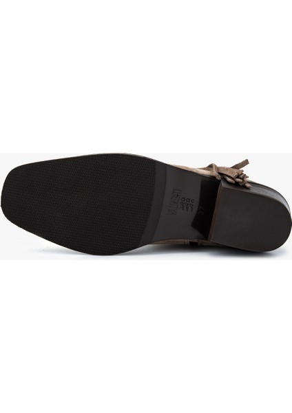 Kadın Hakiki Deri Vizon Süet Topuklu Bot 1168 8141 Bn Bot SK25-26 Vızon Suet indirimleri