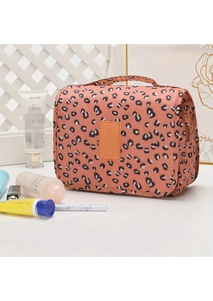 Ecoform Su Geçirmez Organizer Askılı Seyahat Kozmetik Makyaj Çantası Kahverengi fiyatları