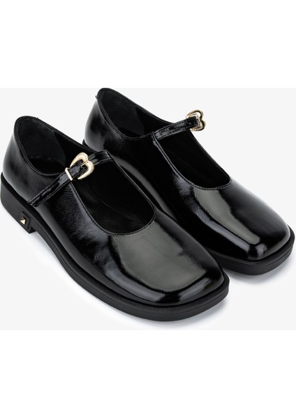 Kadın Hakiki Deri Siyah Rugan Casual Ayakkabı 1061 5132 Bn Ayk SK25-26 Sıyah Rgn fiyatları