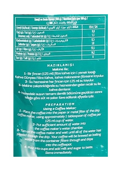 Kahve Dünyası Filtre Kahve 250GR fiyatları