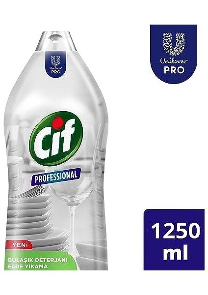 Cif Profesyonel Bulaşık Deterjanı Elde Yıkama Yağ Leke Çıkarıcı 1500 ml fiyatları