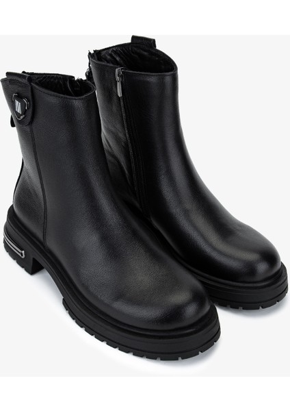 Kadın Hakiki Deri Siyah Casual Bot 1164 25573 Bn Bot SK25-26 Sıyah fiyatları