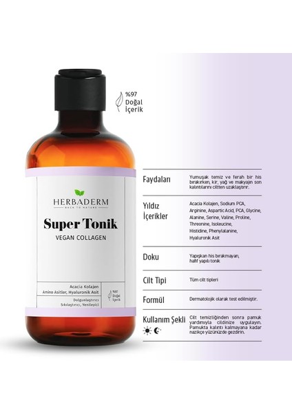 Bıo Balance Herbaderm Vegan Collagen Dolgunlaştırıcı Super Tonik modelleri