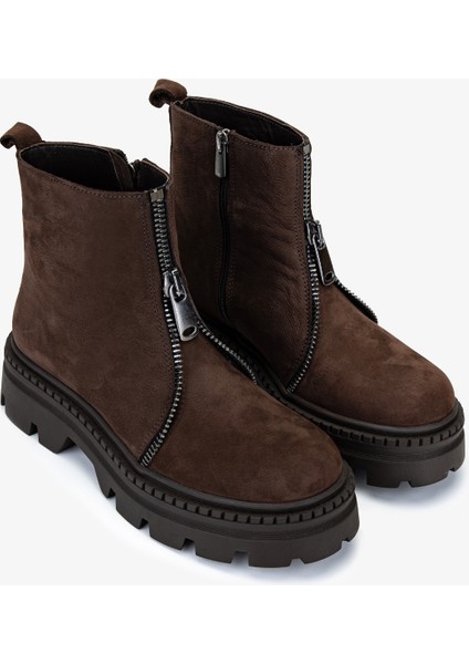Kadın Hakiki Deri Kahverengi Casual Bot 625 111 Bn Bot SK25-26 Kahve/sıyah fiyatları