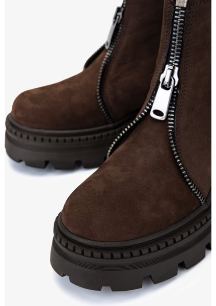 Kadın Hakiki Deri Kahverengi Casual Bot 625 111 Bn Bot SK25-26 Kahve/sıyah modelleri