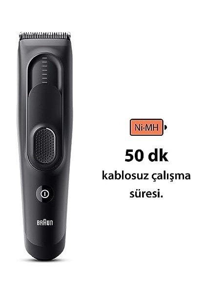 Braun Series 5 HC5330, Erkekler Için 17 Uzunluk Ayarına Sahip Saç Kesme Makinesi fiyatları