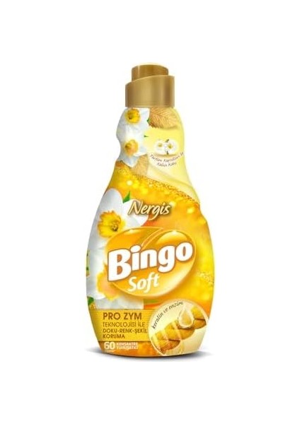 Bingo Soft Çamaşır Yumuşatıcısı, 1440 Ml, Nergis