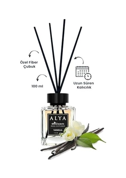 Alya Alya Nature&apos;s Scents Vanilla Bambu Çubuklu Oda Kokusu - Vanilya Kokusu