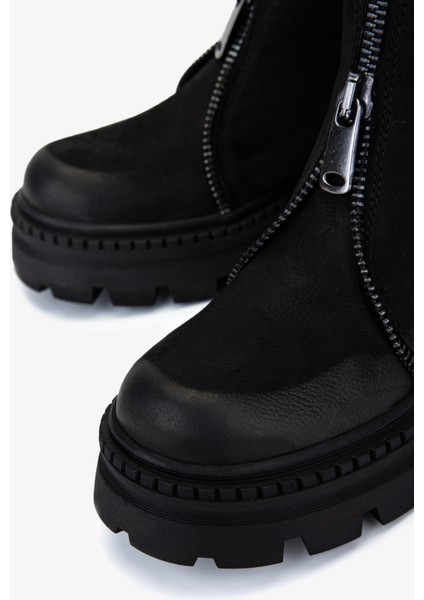 Kadın Hakiki Deri Siyah Nubuk Casual Bot 625 111 Bn Bot SK25-26 Sıyah Nbk modelleri