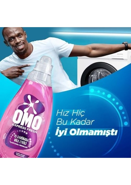 Omo Express Fresh Capcanlı Renkler Renkli ve Siyahlar Sıvı Çamaşır Deterjanı 1480 ml