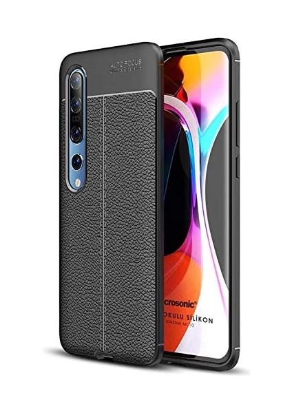 Mi 10 Için Kılıf Deri Dokulu Silikon Siyah [mi 10 ile Uyumlu Kılıf - Siyah] modelleri