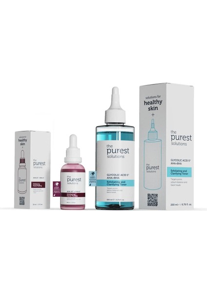 The Purest Solutions, Siyah Nokta Önleyici ve Gözenek Sıkılaştırıcı Bakım Seti (200ML + 30 Ml) fiyatları