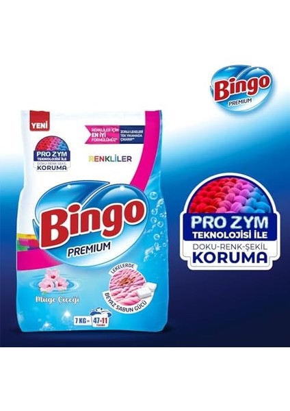 Bingo Premium Toz Çamaşır Deterjanı 7 kg Renkli