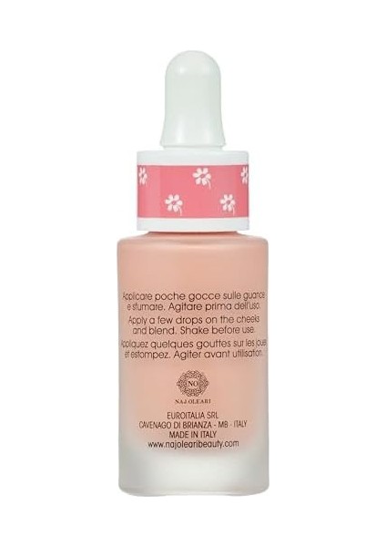 Naj Oleari, No Dreamy Cheek Liquid Blush 01, Allık, Açık Pembe