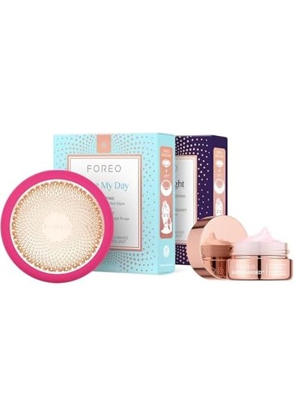 Foreo Hyper Hydra Ufo 3 Set – Yüz Maskesi Cihazı + 14 Ufo Etkinleştirilmiş Maske + Ekstra Nem Için Gece Maskesi 50 ml – Kırmızı Işık Terapisi, Termal ve Kriyoterapi, T-Sonic Masaj – Yaşlanma Karşıtı modelleri