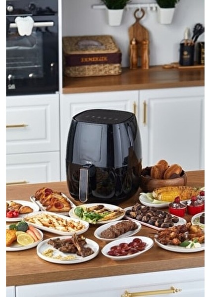 DigiGold Fritöz 5,5 Litre Kapasite Tek Hazne Dokunmatik Kontrol Paneli ile