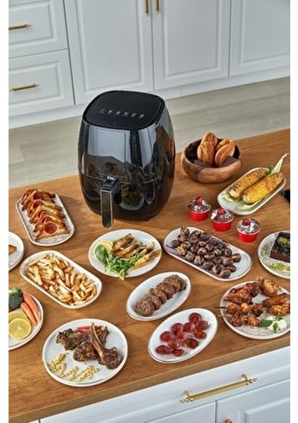 DigiGold Fritöz 5,5 Litre Kapasite Tek Hazne Dokunmatik Kontrol Paneli ile