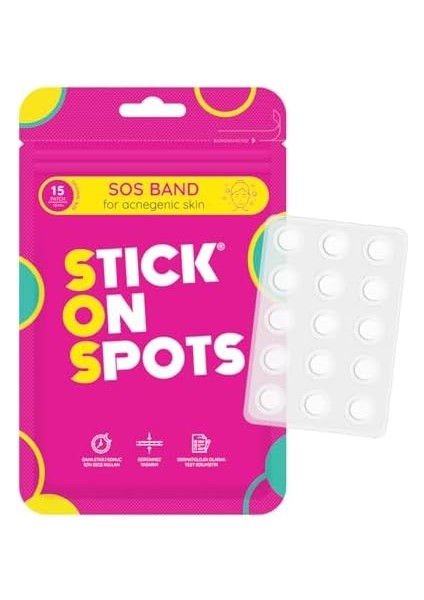 Stıck On Spots Sos Band Sivilce/akne Bandı 15 Parça