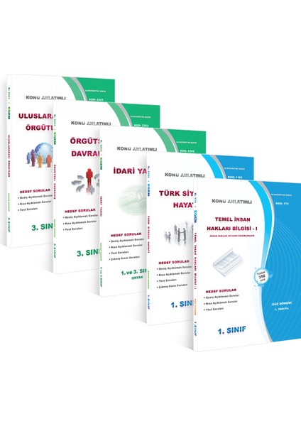 Aöf 3.sınıf Siyaset Bilimi ve Kamu Yönetimi Bahar Dönemi Konu Anlatımlı Soru Bankası Set