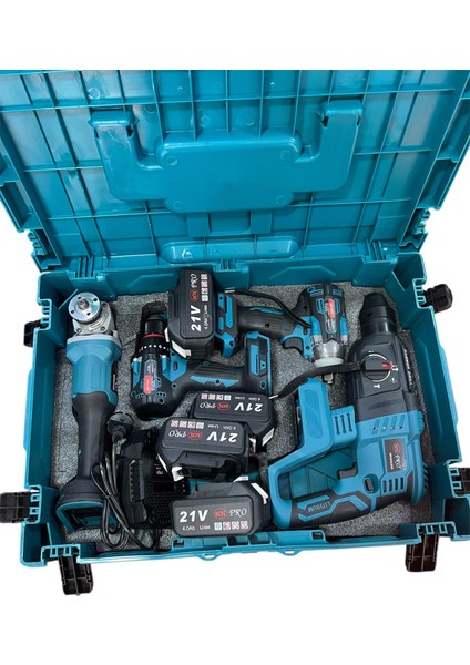 Komson Kömürsüz Motorlu Şarjlı 3'lü Set