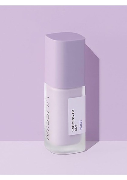 Mıssha Renk Eşitsizliklerini Nötrleyen Pürüzsüzleştiren Nemlendirici Makyaj Bazı Layering Fit Base Violet