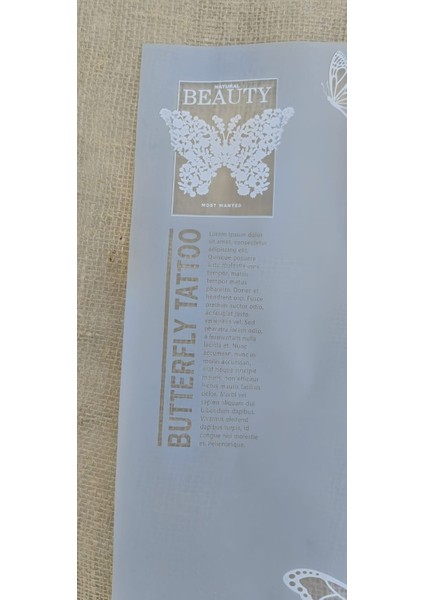 Kelebek Desenli Gri-Kahve Karışımı Çiçek Ambalaj Kağıdı 5’li Set indirimleri