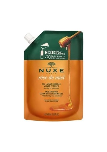 Nuxe Reve De Miel Gel Lavant Surgras Visage Et Corps - Refıll 400 ml 12046