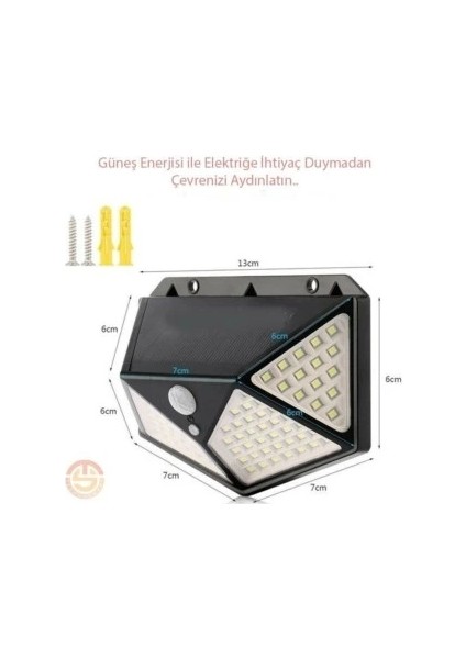 Buğz Solar Bahçe Aydınlatma Lambası 100 LED fiyatları