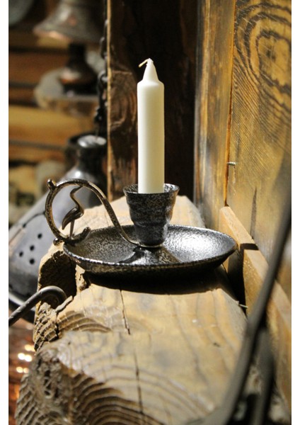 Metal Nostalji Mumluk & El Şamdanı Kendinden Iğneli Mum Hediyeli Gümüş TURNA2623-5 modelleri