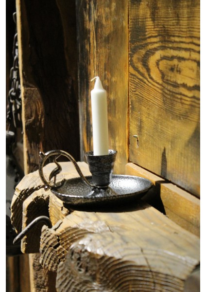 Metal Nostalji Mumluk & El Şamdanı Kendinden Iğneli Mum Hediyeli Gümüş TURNA2623-5 indirimleri