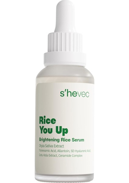 She Vec Rice You Up – Aydınlatıcı Pirinç Serum (%100 Vegan) fiyatları