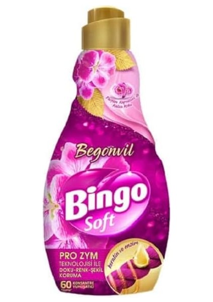 Bingo Soft Çamaşır Yumuşatıcısı, 1440 Ml, Begonvil