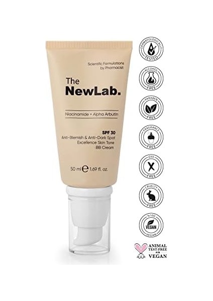 The Newlab. Akne ve Leke Karşıtı Cilt Tonu Eşitleyici Spf 30 Bb Krem 50 ml fiyatları