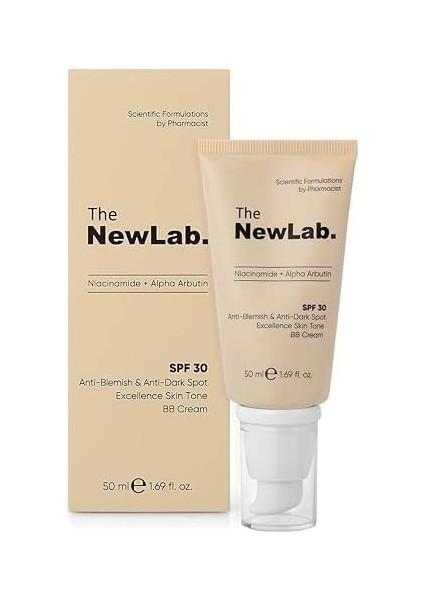 The Newlab. Akne ve Leke Karşıtı Cilt Tonu Eşitleyici Spf 30 Bb Krem 50 ml modelleri