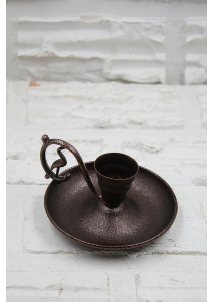 Metal Nostalji Mumluk & El Şamdanı Kendinden Iğneli Mum Hediyeli Acı Kahve Oksit Kulp TURNA2623-3 modelleri