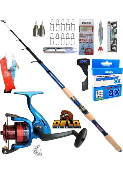 3000 210CM 50-100GR Piranha Ultimate Spin Olta Takımı Seti